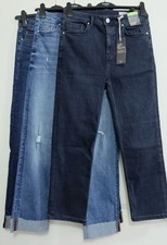 Womens M&S Harper Cigarette Jeans Supersoft Straight Leg Cropped Turn Up