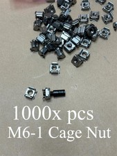1000x PC M6-1 Cage Nut M6 Zinc
