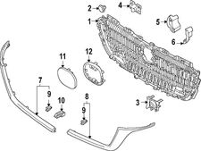 Genuine Mazda Grille KR9P-50-711
