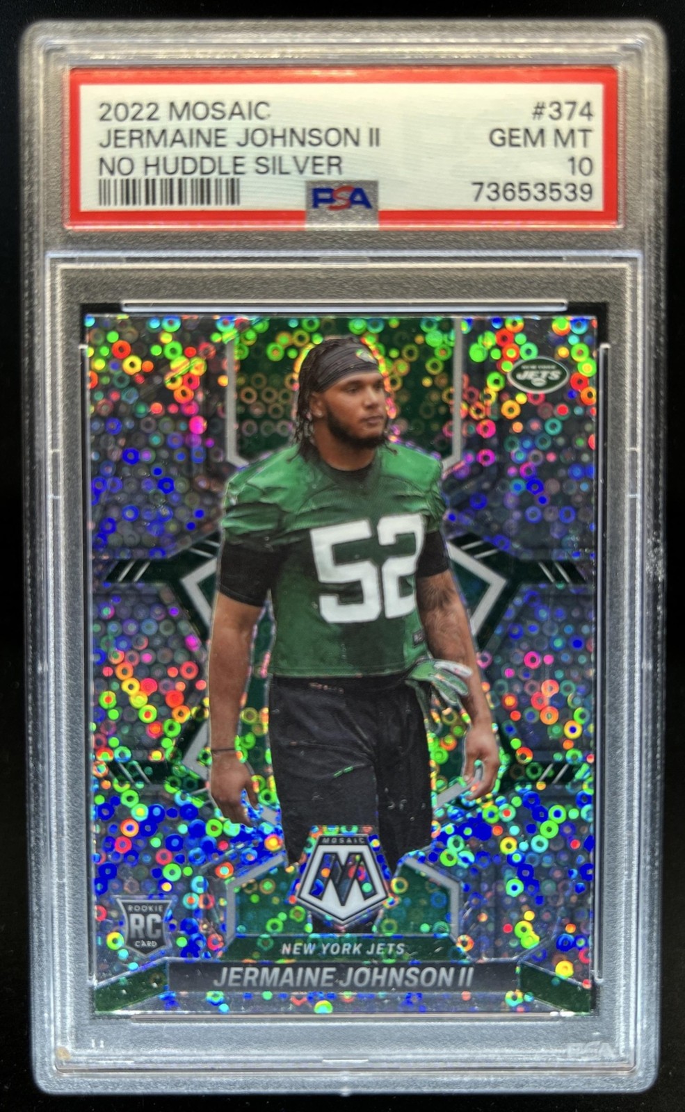 Jermaine Johnson II Panini Mosaic #374 No Huddle Silver