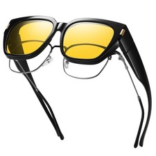 Fit over Glasses for Men Women Polarized UV400 Protection Fashion Wrap around Sh