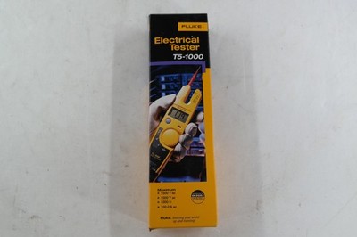Fluke T5-1000 Electrical Tester Digital Clamp Leads Yellow Made In USA