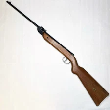 Vintage Hy Score Model 813 Air Rifle .22 Cal Germany Wood - WORKS