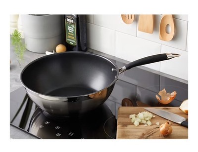 Amazon Basics 11'' Wokpfanne, 28cm, schwarz