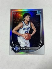 Noah Penda 2025-26 Topps Bowman Chrome Basketball Red Rookie # BRR-32 Magic RC