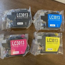4pk for Brother LC3013 Ink Cartridges Black,Cyan,Yellow,Magenta