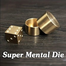 Super Mental Die (Brass) Magic Tricks Magician Close Up IllusionsGimmick Prop Me