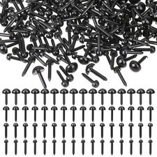 Small Safety Eyes for Crocheting, 3 11mm, 4 11mm, 5 11mm, 6 12mm, Black