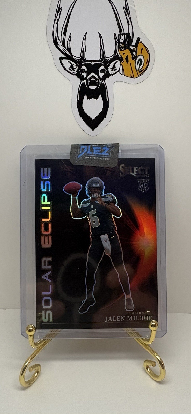 Panini Select Solar Eclipse Jalen Milroe Seahawks Rookie Prizm Football 2025