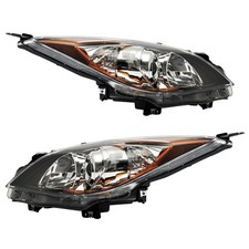 PHILTOP Headlight Assembly, Chrome Housing Compatible with 2010-2013 Mazda 3 ...
