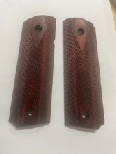 Herrett’s 1911 Double Diamond  Very Dark Cocobolo Ambi Safety Grips (#89)