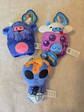 Cows vs Aliens Small Plush Beanie Toy Lot New/Tagged SET OF 3