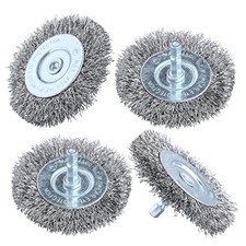 4pcs 3 Inch Stainless Steel Wire Wheel Brushes Kit