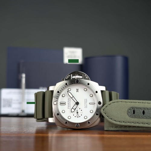 Complete Set Quarantaquattro Bianco White Panerai Submersible PAM01226