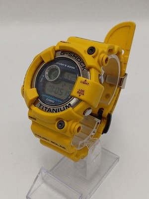 Casio G-Shock Frogman DW-8200 Titanium 200M Yellow Dive Watch | eBay