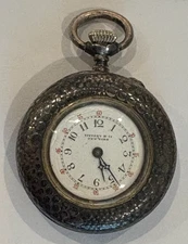 Antique Tiffany & Co. New York 935 Sterling Silver Open Face Pocket Watch