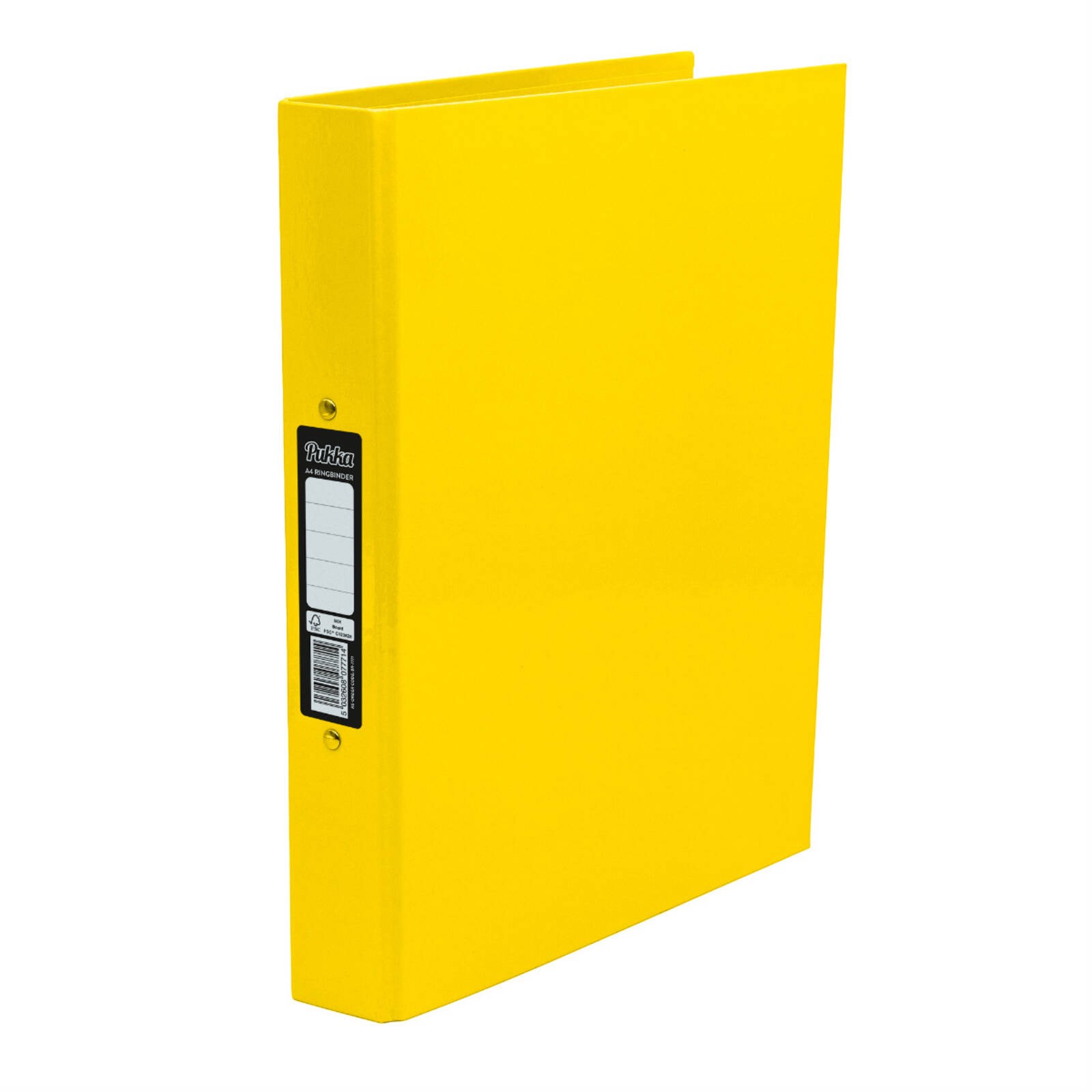 Pukka Brights Ring Binder A4 25mm Rings Yellow (Single Folder) - BR-7771