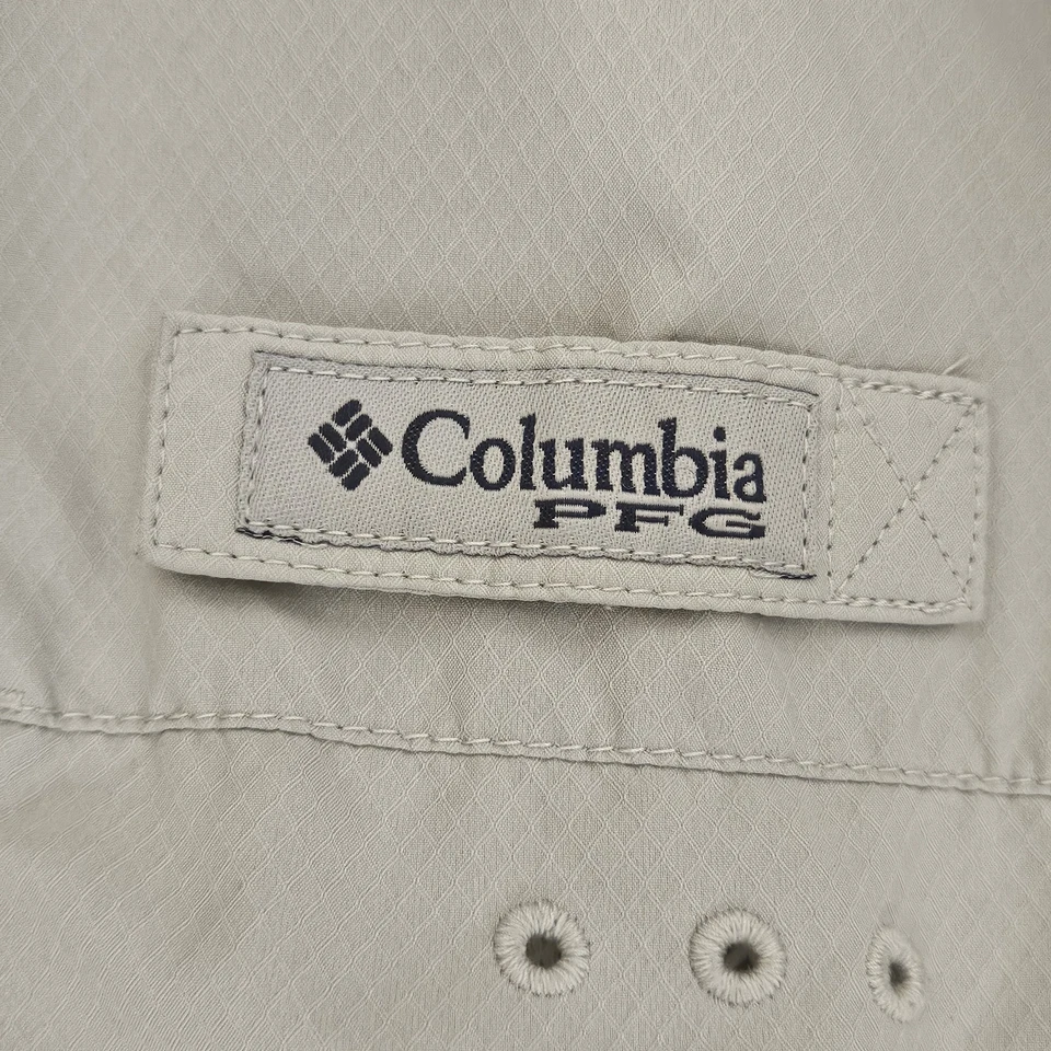 Columbia PFG Super Camisa Para Hombres Grande Gris Pesca Cuadros Omni Tono Foto 3 de 4