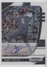2020 Panini Prizm Draft Picks White Donut Circle 4/50 Sammy Infante Auto 16wc