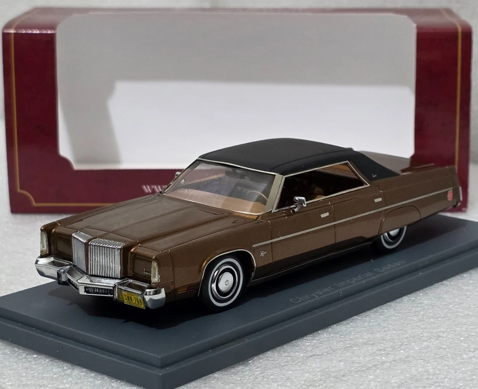 Chrysler Imperial Sedan 4-Door 1975 Brown 1:43 Neo American Excellence 44768 16 - Image 2 of 4