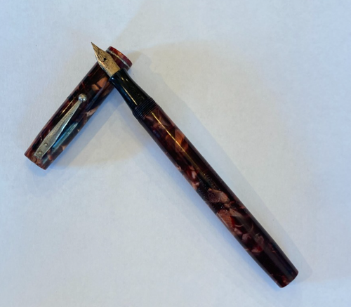 Waterman "8" Personalized Fountain Pen w Waterman Nib GREAT FLEX Unrestored 5"