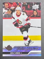 Ridly Greig 2023-24 Upper Deck Series 1 Young Guns #212 Rookie RC