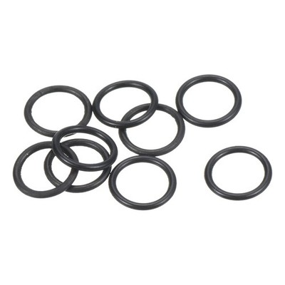Nitrile rubber O-ring 9mm OD 7mm ID 1mm width, 100pcs gasket, black