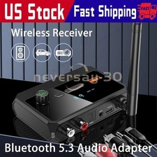 Bluetooth 5.3 Home Stereo Audio Receiver AUX USB Optical HD Music to RCA Adapter