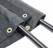 7' x 18' Dump Truck Vinyl Coated Mesh Tarps Cover with 5 Inch 18oz Double Pocket