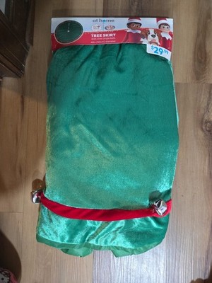 At Home Elf On A Shelf Red And Green Tree Shirt With Jingle Bells 48 Inch NW