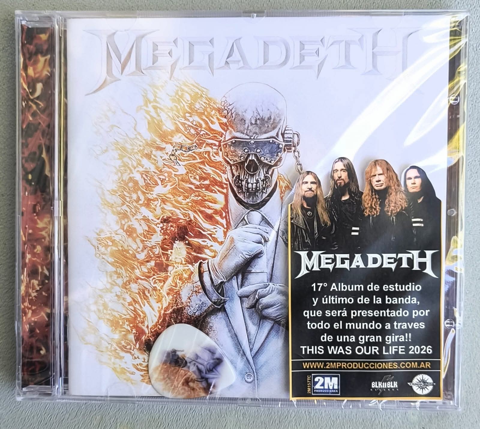 CD MEGADETH by MEGADETH NEW SEALED 2026 w/Bonus Track Jewel Case w/Guitar Pick