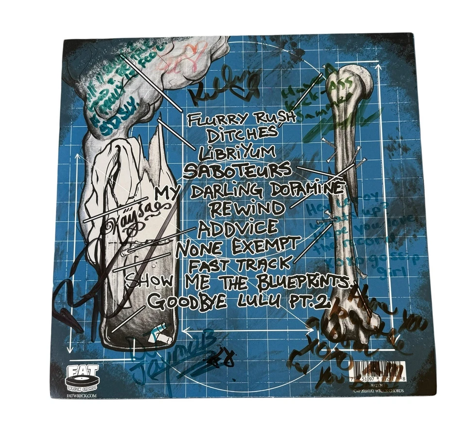 Days N’ Daze: Show Me The Blueprints Vinyl-LP FAT129-1 Signed Fat Wreck Records Foto 3 de 4