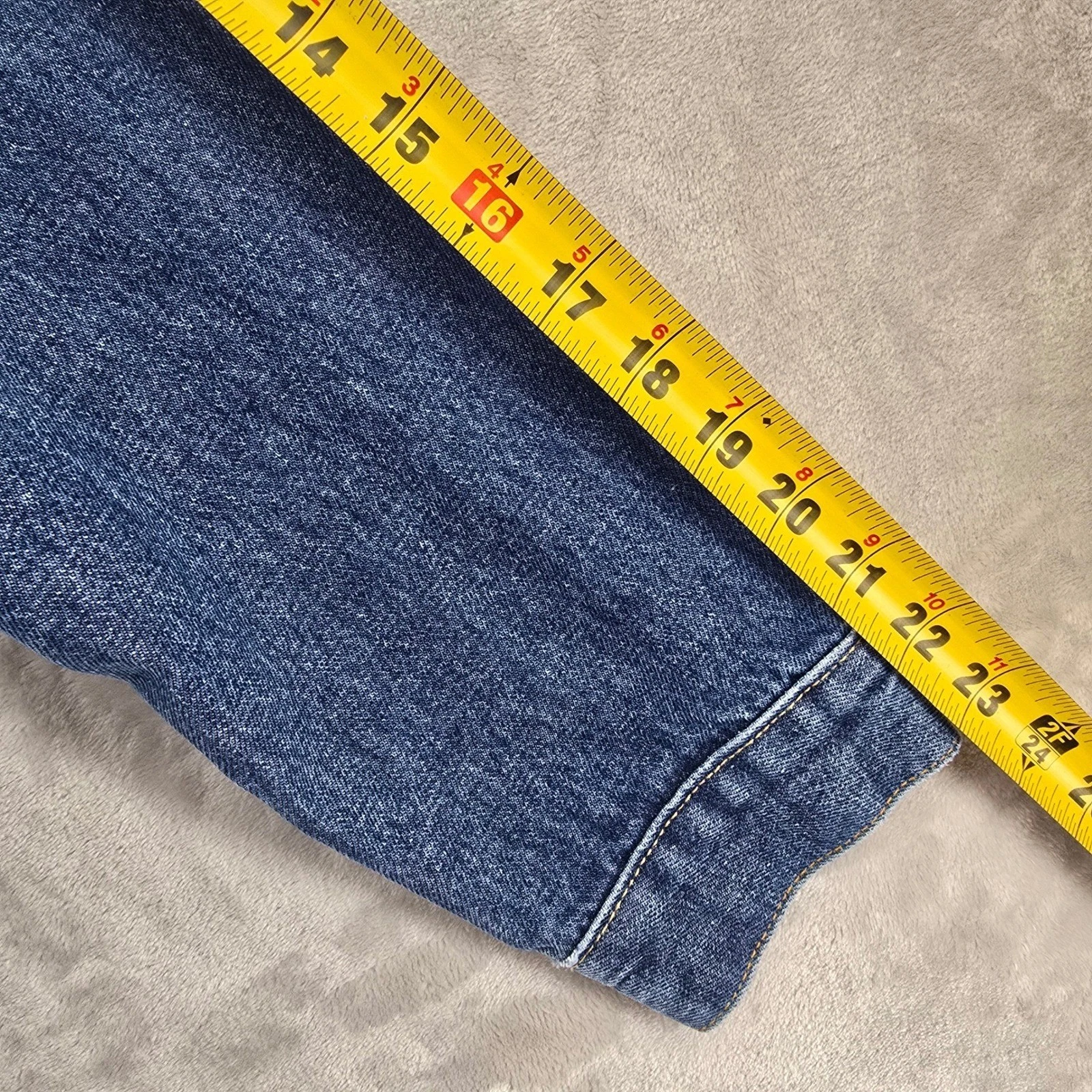 Imogene and Willie Wilkins Jacket Mens Small Indigo Washed Denim Trucker Jacket image 7