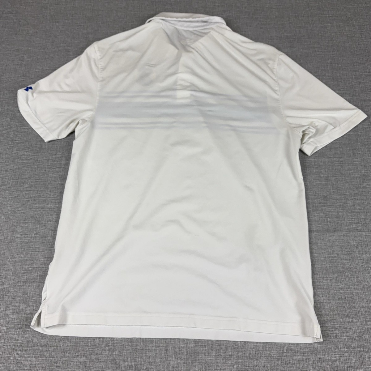 U.S. Open Oakmont Polo Shirt Mens L White Blue Stripe Golf Under