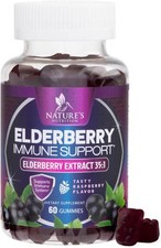 Elderberry Immune Support Gummies - Super Concentrated 35:1 Extract, Equivalent
