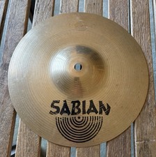 Sabian 10" Splash Cymbal With Tiny Cracks At The Hole Says SPLASH ON TOP