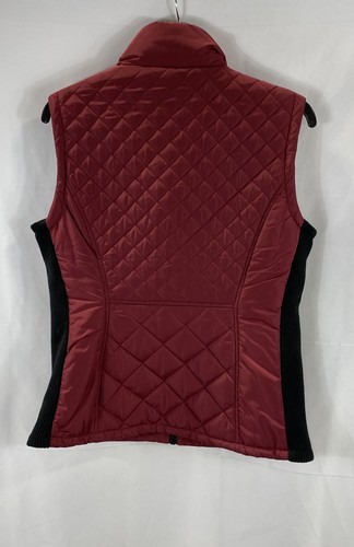 Andrew Marc Women Red Quilted Vest Size S - Picture 2 of 5
