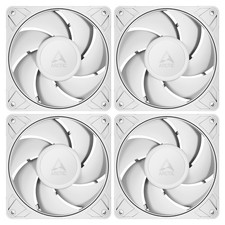 Image of Arctic P12 Pro PST 120mm PWM Case Fan White 3000 RPM 77 CFM  4-Pin Pack