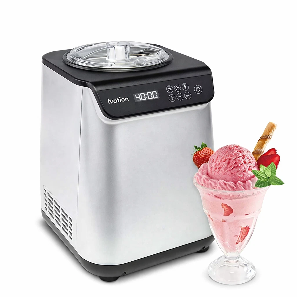 Ivation Automatic Ice Cream Maker Machine w/ Built-In Compressor – Pre-Owned
