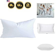 12x20 Inch Synthetic Down Alternative Rectangle Pillow Insert Form Stuffer fo...