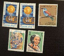Lot Of 5 Qatar Stamps MNH
