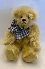 Sweet Vintage Artist Made Mohair Bear Fully Jointed 9” Tall