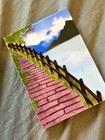 Printed ACEO Art Card Landscape, Paper Collage, 3D  ‘blue mountains’ — photo 2