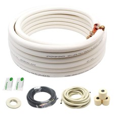 Taderuily 25 Ft Mini Split Line Set.Air Conditioner Copper Tubing Pipes