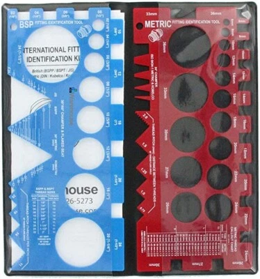 HOSE WAREHOUSE Hosewarehouse TGK-01 | International Hydraulic Fitting Identification Kit