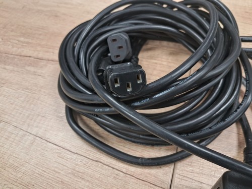 USED Job Lot Qty 10 IEC Kettle Lead Power Cable 3 Pin UK Plug For PC Monitor - Photo 6/6
