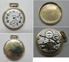 W94 Railroad Waltham Vanguard 1623 16S 23J OF Model 1908 Pocket Watch, Runs