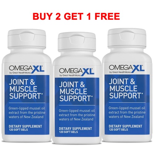 OmegaXL Joint Support Supplement Natural Muscle Support,Green Lipped Mussel 120 - Picture 6 of 8
