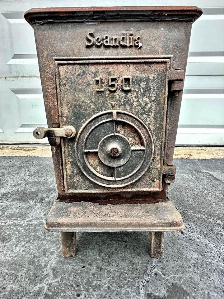 1979 Scandia 150 Franklin Cast Products Wood Burning Stove Cast Iron eBay