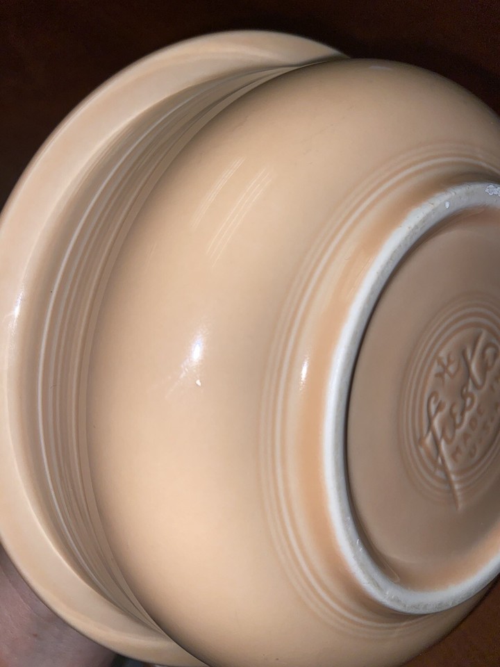 Fiestaware RETIRED apricot (1986) 8" Round Vegetable BowlFiesta